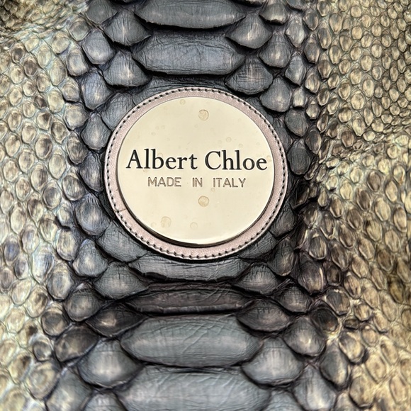 Albert Chloe authentic metallic python bag - Picture 12 of 12